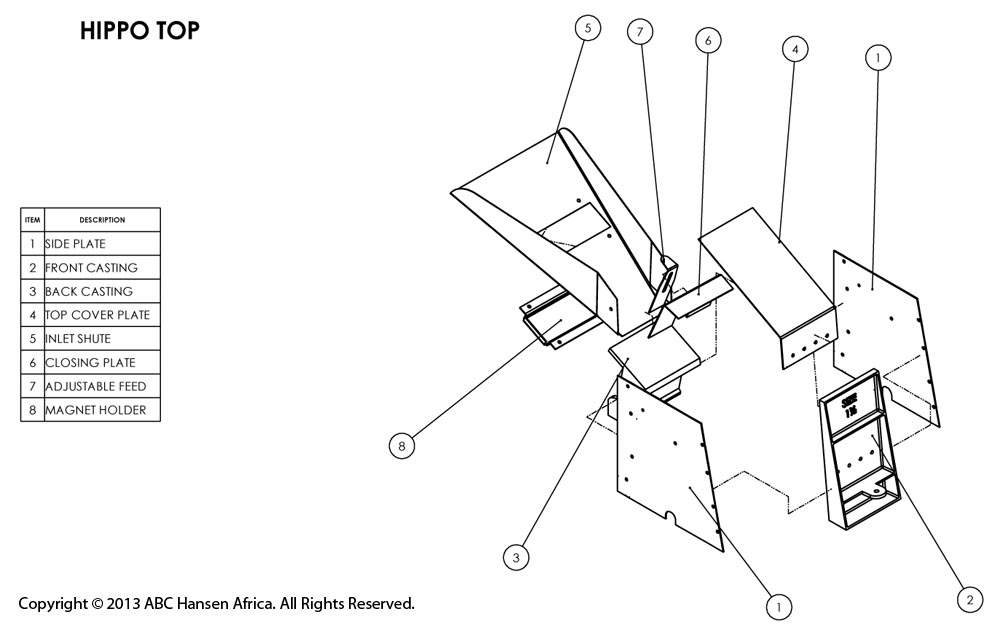 Hippo Hammer Mill drawing